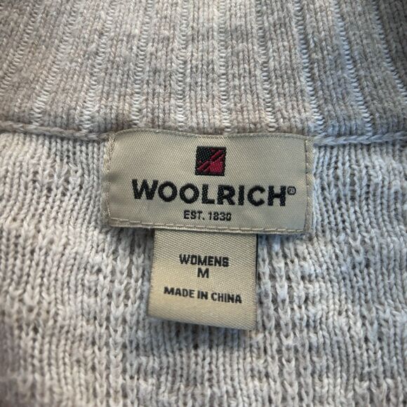 Woolrich Women’s Cardigan. Medium. Zip Front. Khaki. Wool Blend. Vintage - Picture 2 of 11